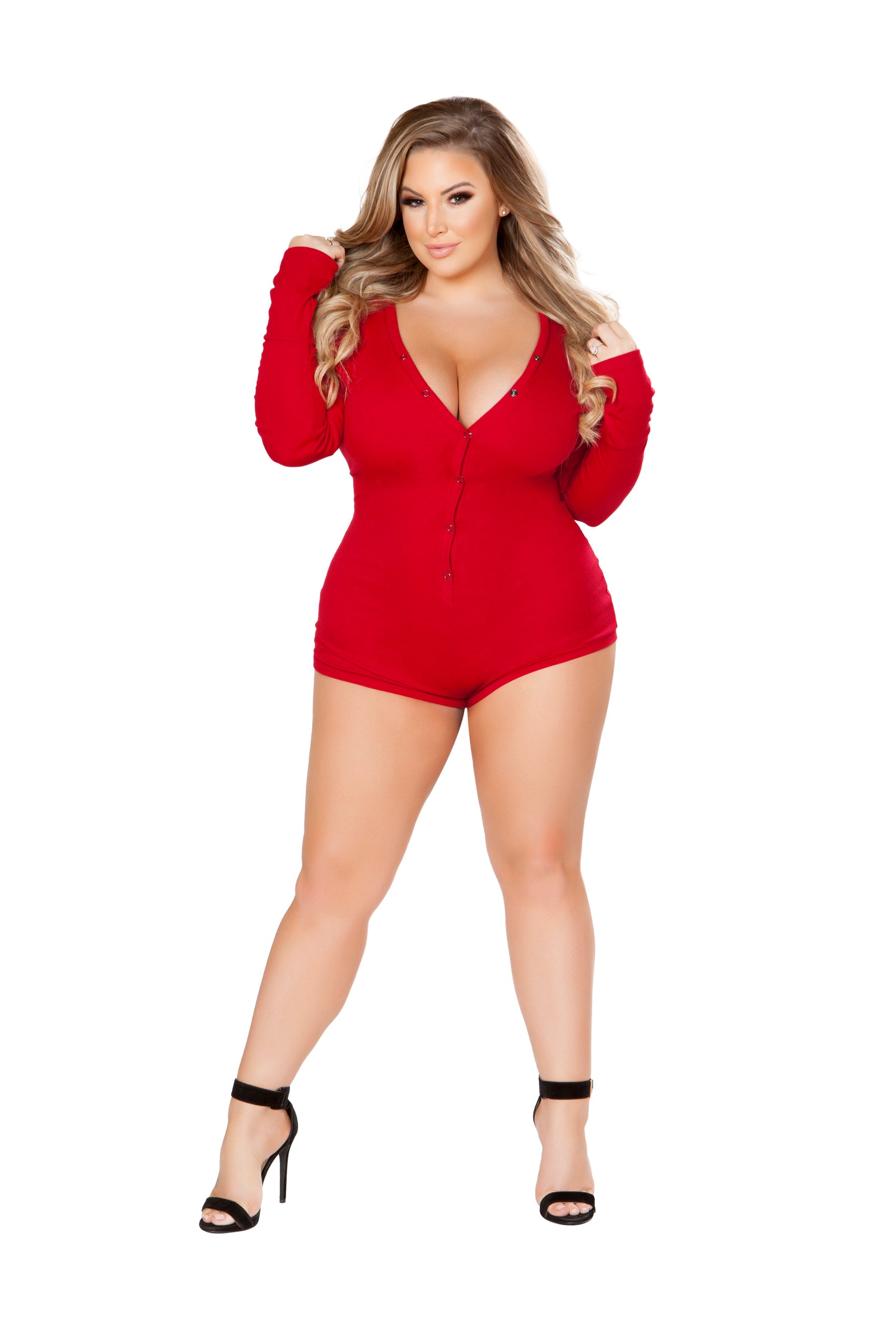 Plus size cozy and comfy sweater romper online